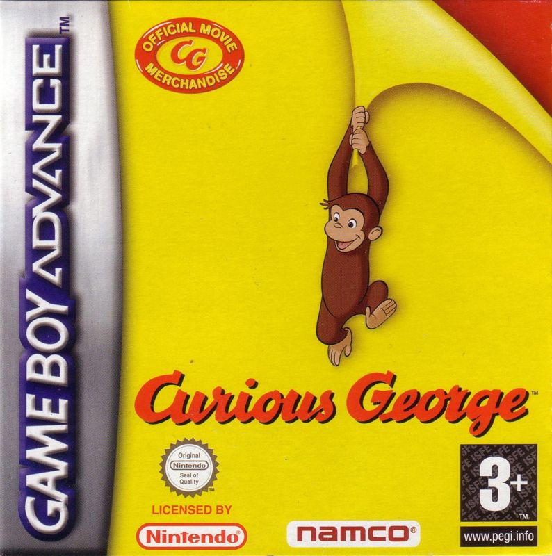 Curious George box art for GameBoy Advance